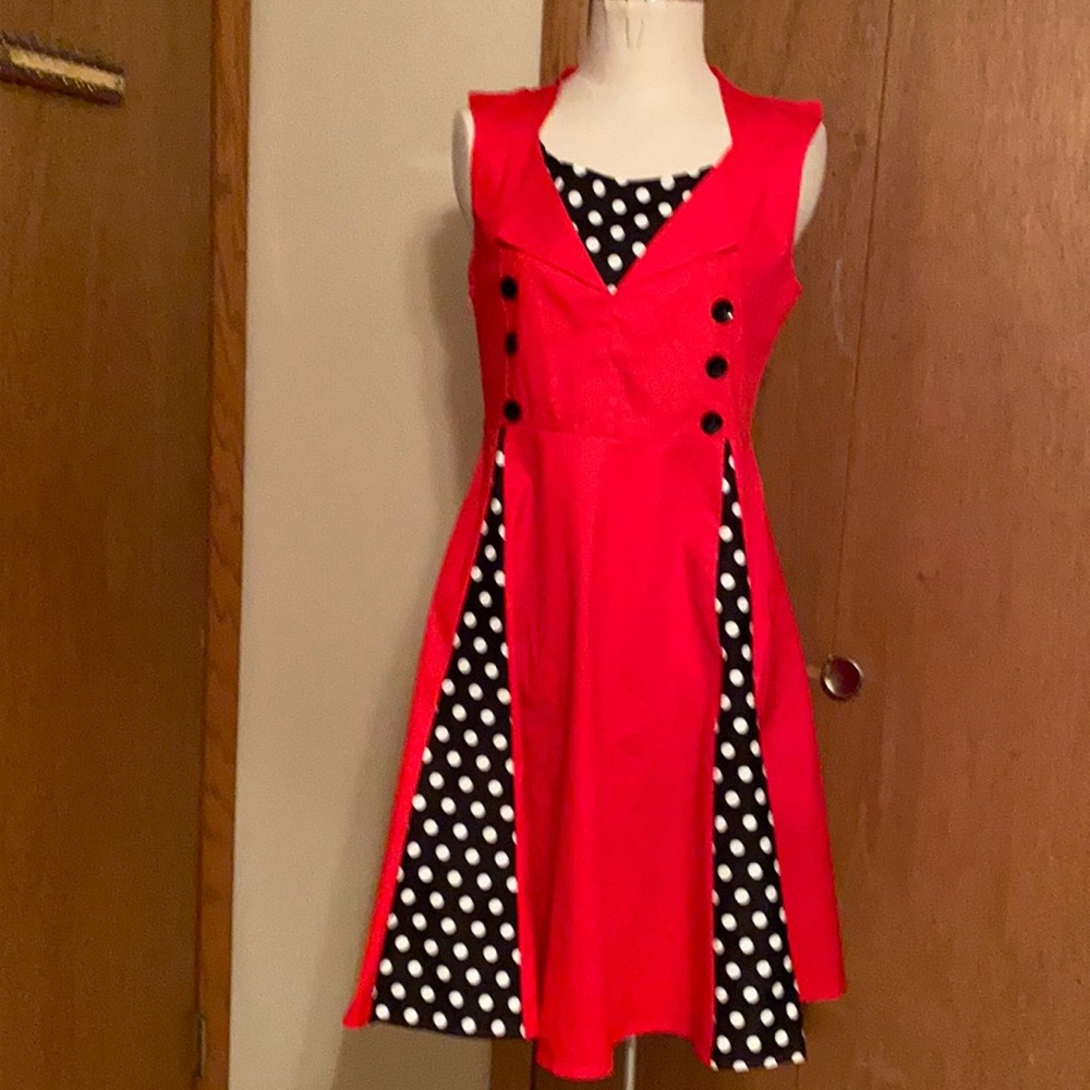 Vintage red dress size 14